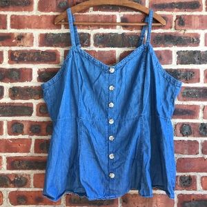 Torrid Chambray Tank Top